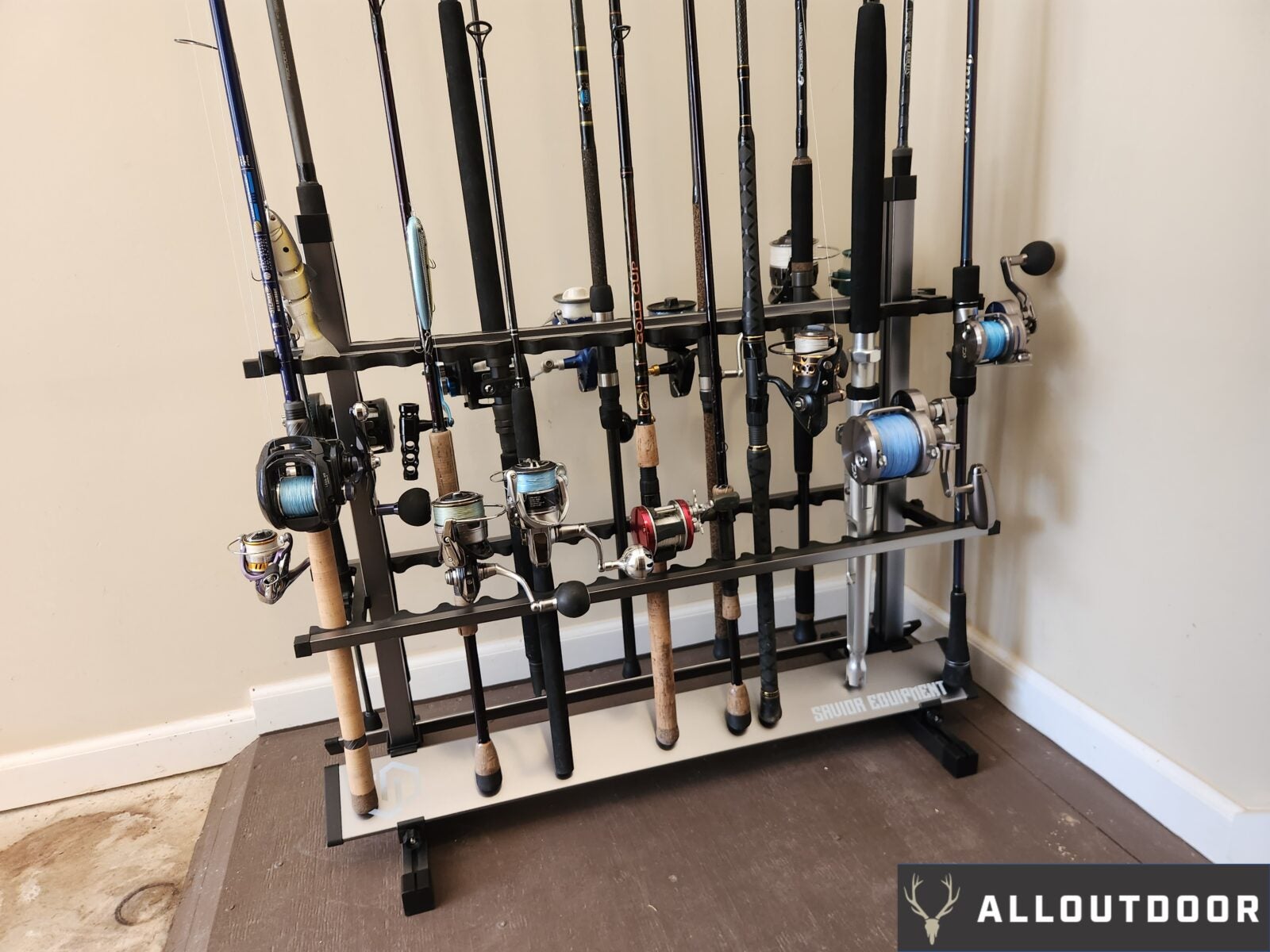 AllOutdoor Review - Savior Equipment Aluminum Fishing Rod Rack