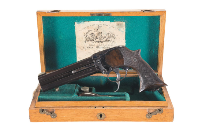POTD: The Man Stopping Pepperbox – The .577 Howdah Pistol
