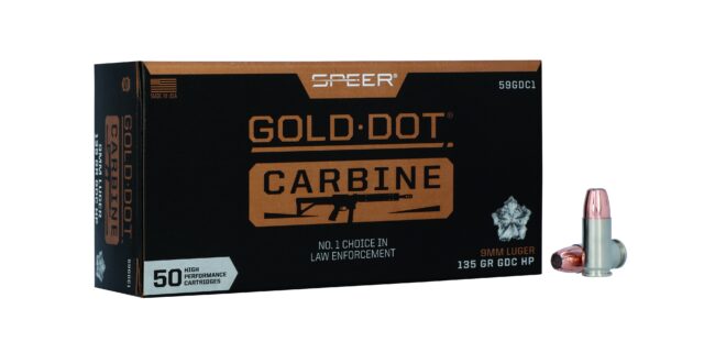 Ready your Mags! NEW Speer Gold Dot Carbine 9mm 135 Grain Available