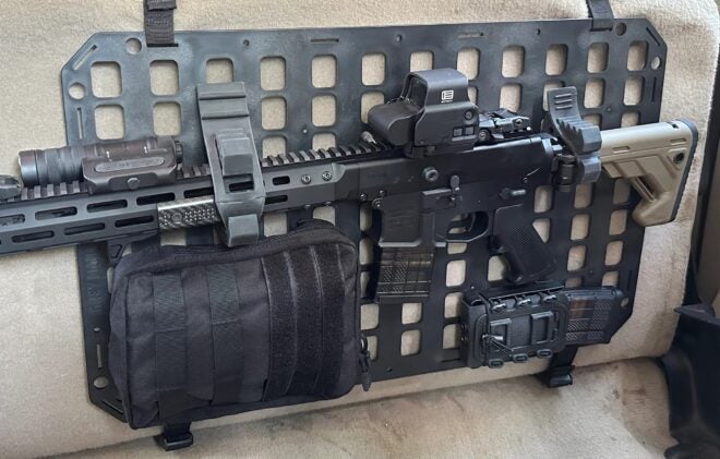 Grey Man Tactical Debuts # 206 Vehicle Rifle Rack (Under Seat) Package
