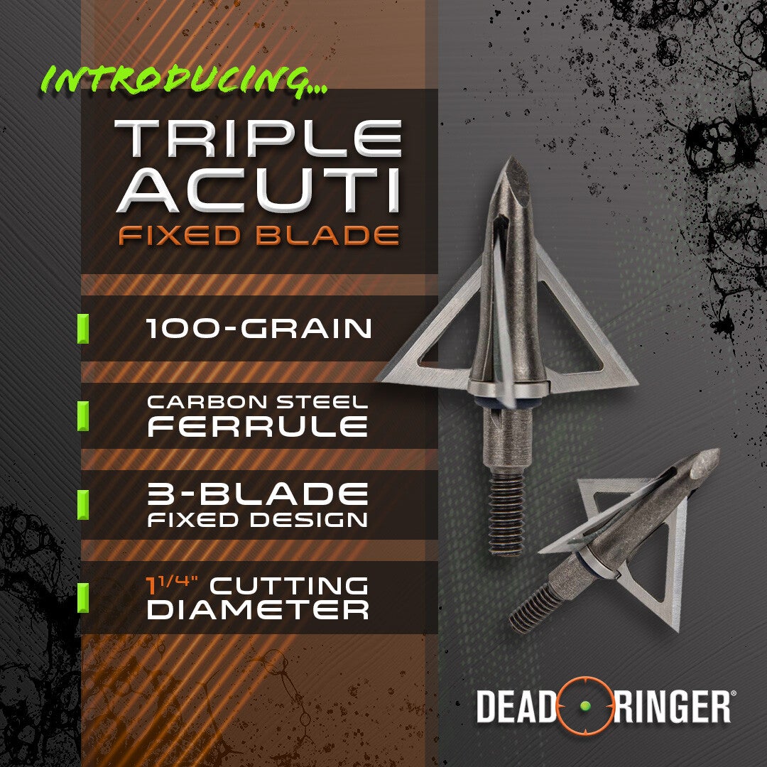 Triple Sharp - Dead Ringer Triple Acuti Fixed Broadheads