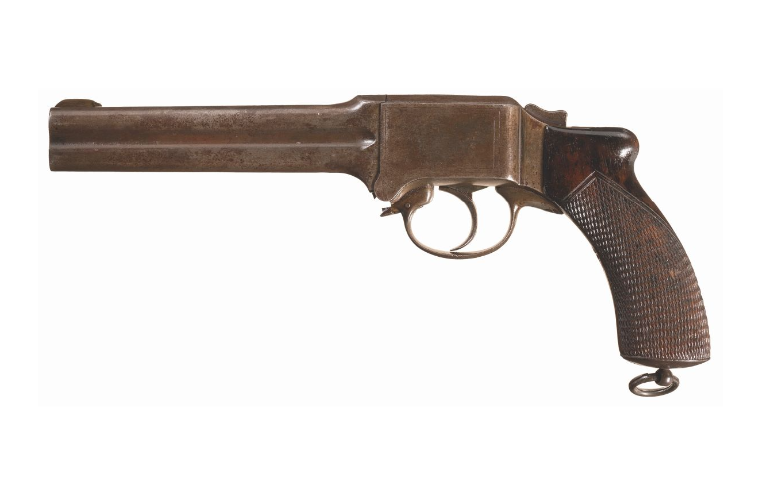 POTD: Four Barreled Mouthful - Martin-Marres-Braendlin Mitrailleuse Pistol