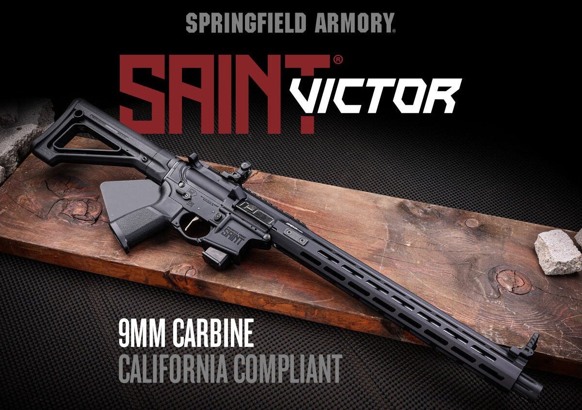 CA Compliant Springfield SAINT Victor 9mm Carbine - Now Shipping