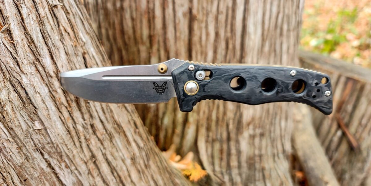 Home on the Range #060: Benchmade Mini Adamas Marbled Carbon Fiber