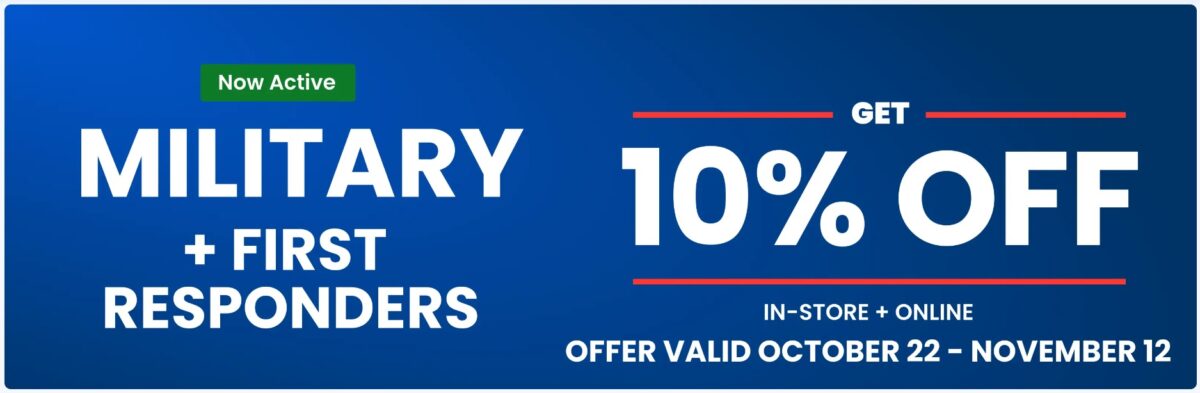 MIL, Vets & 1st Responders: Academy Sports + Outdoors 10% Off til 11/12