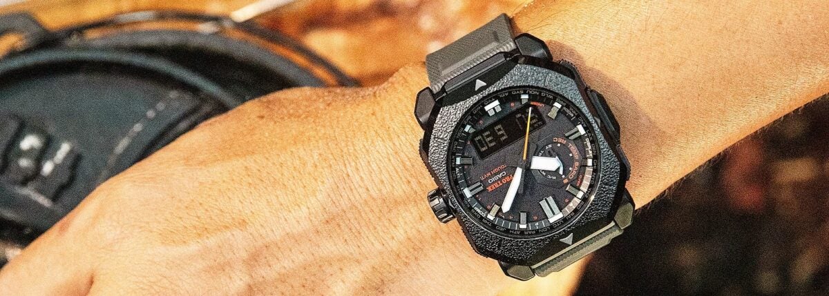 Hot, NEW Casio Pro Trek Bonfire (PRW6900BF-1) from their Climber Line