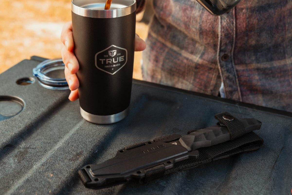 TRUE Tools & Blades – Midknight Edition Fixed Blade & Tumbler Set TRUE Tools & Blades – Midknight Edition Fixed Blade & Tumbler Set