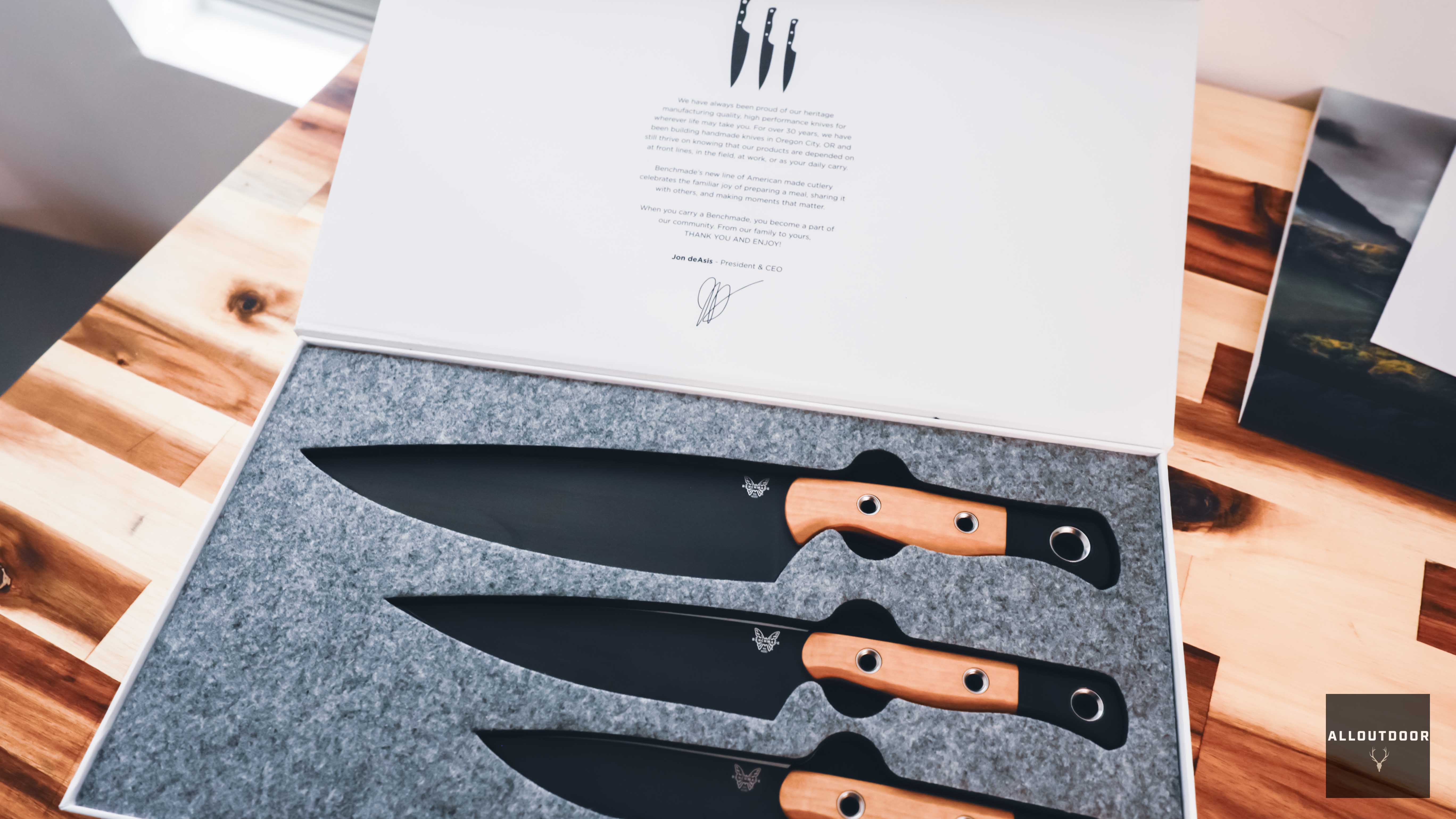 Benchmade Three-Piece Chef's Knife Set Review: Light and Sharp