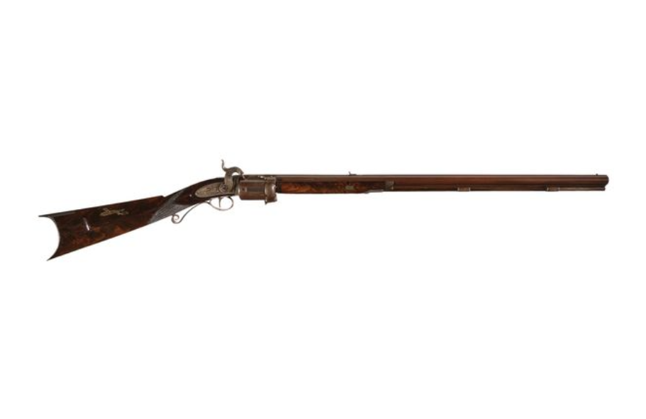 POTD: Pill Popping Rifles? - Miller Revolving Pill Lock Rifle
