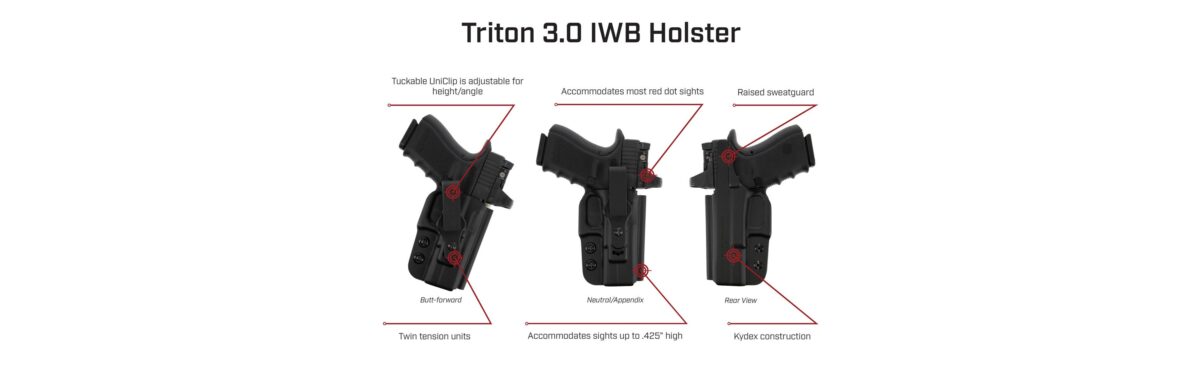 NEW Springfield Armory XD Compatibility for Galco Triton 3.0 IWB Holster