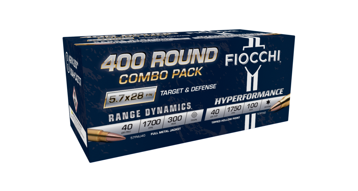 NEW Fiocchi 5.7 Combo Packs - 5.7x28mm FMJ, HP, and Subsonic Loads