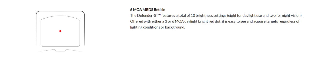 AllOutdoor Review - Vortex Optics Defender-ST 6 MOA Micro Red Dot