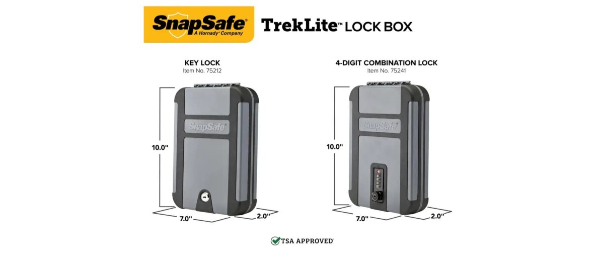 SnapSafe TrekLite Lock Box XL: A Totable Safe & Storage Solution