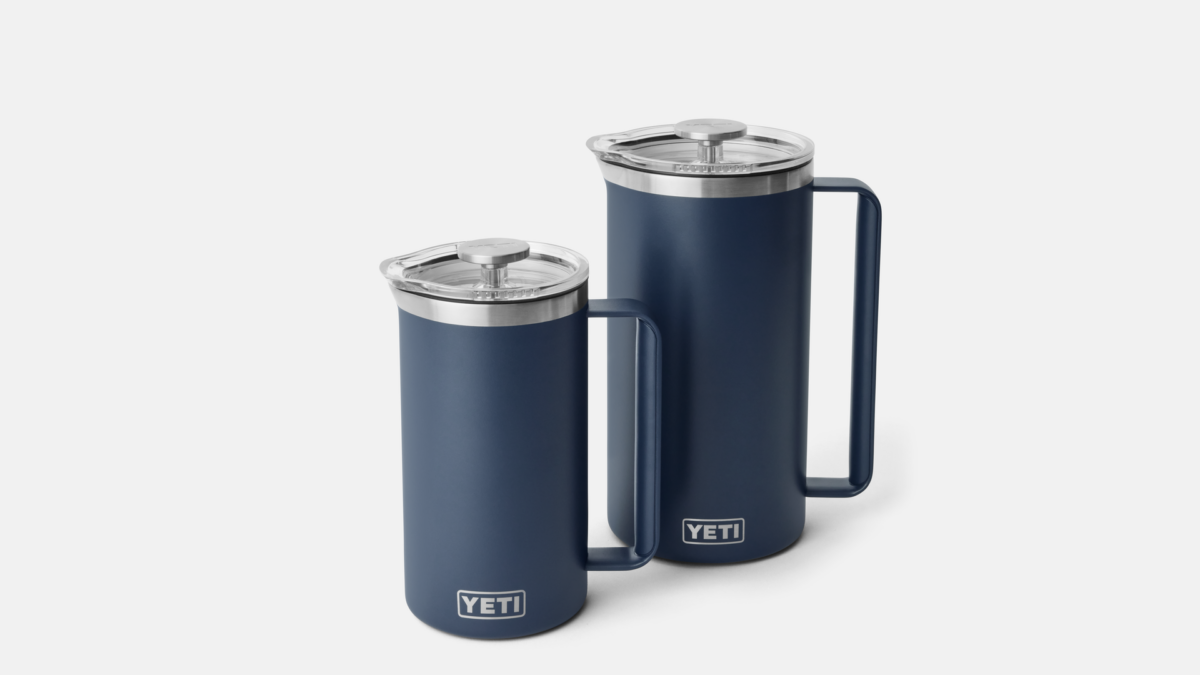 Caffeine Delivered! New YETI Rambler French Press in 34 Oz & 64 Oz Caffeine Delivered! New YETI Rambler French Press in 34 Oz & 64 Oz