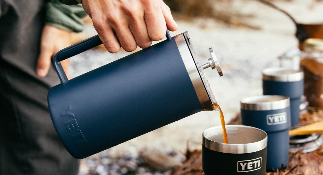 Caffeine Delivered! New YETI Rambler French Press in 34 Oz & 64 Oz