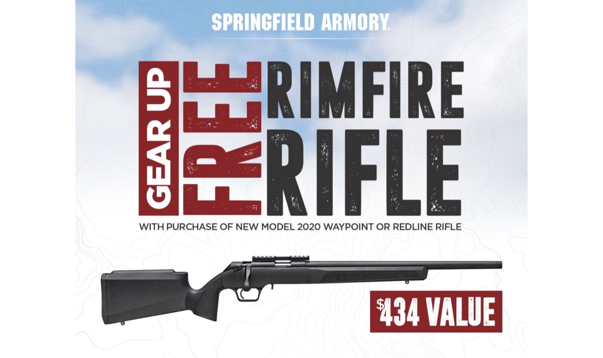 FREE Rimfire Rifle w/ any New Model 2020 Waypoint or Redline Purchase