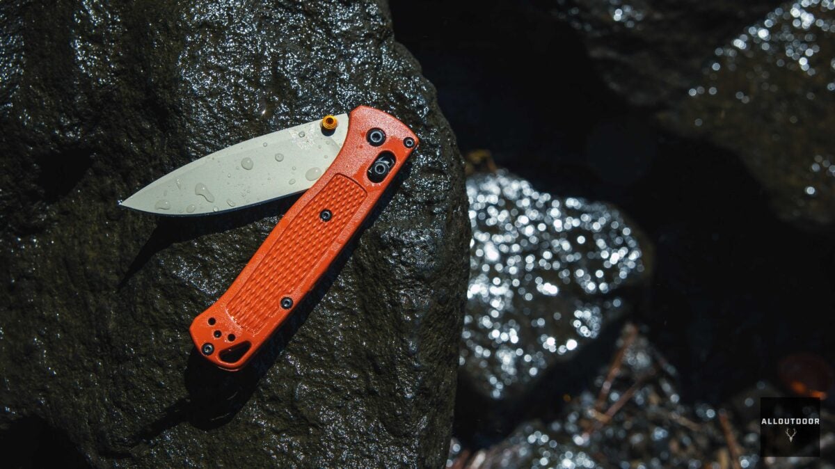 AllOutdoor Review – Benchmade Bugout with Rust Orange Grivory Grips AllOutdoor Review – Benchmade Bugout with Rust Orange Grivory Grips