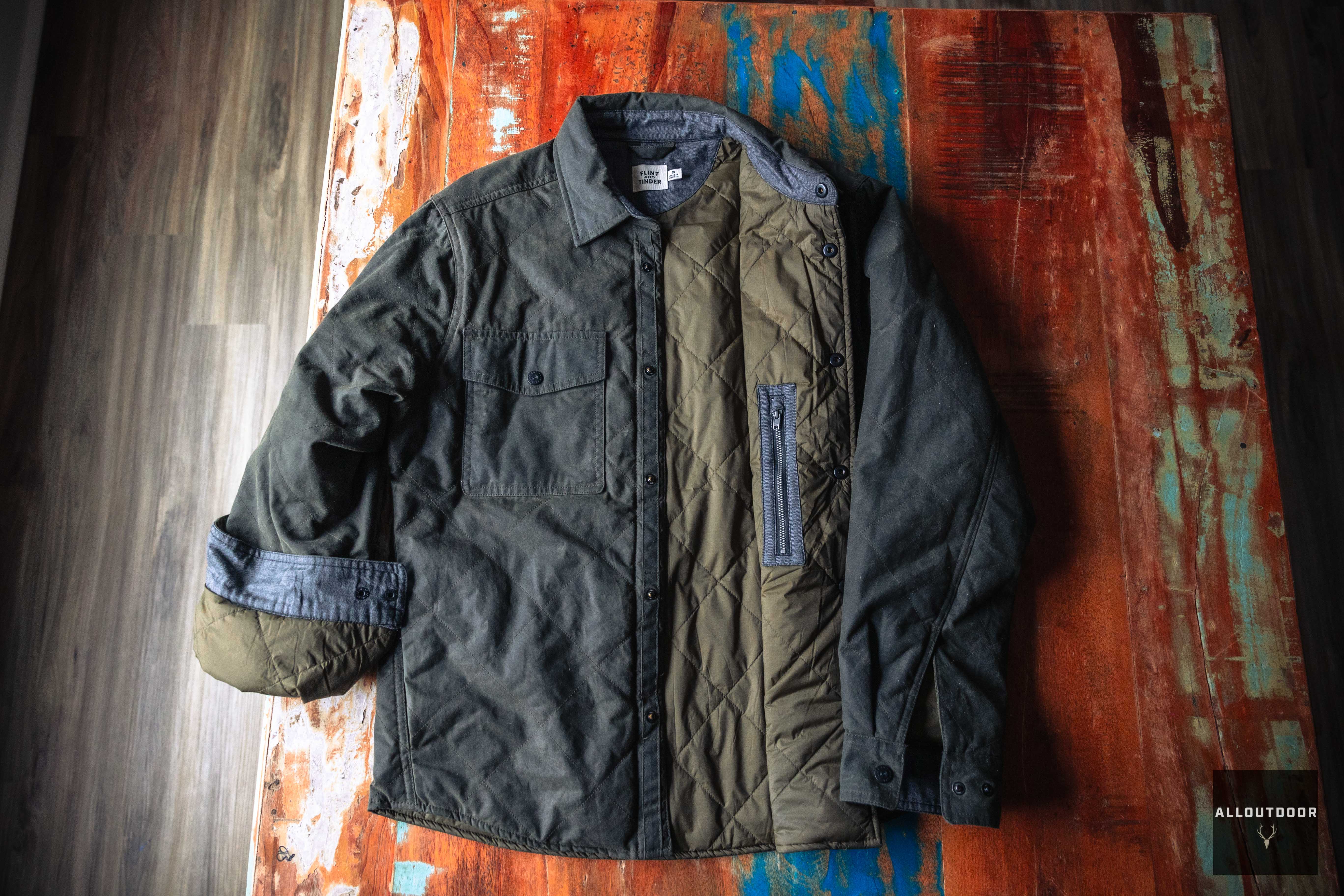 AllOutdoor Review - Flint and Tinder Quilted Waxed Shirt Jacket