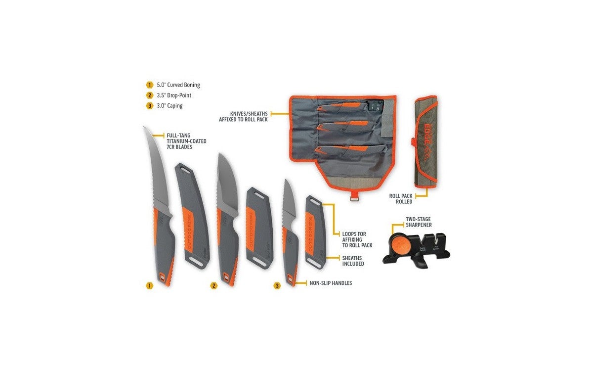 NEW Outside Edge Vantex Searching Knives: Fastened Blades for Reliability NEW Outside Edge Vantex Searching Knives: Fastened Blades for Reliability