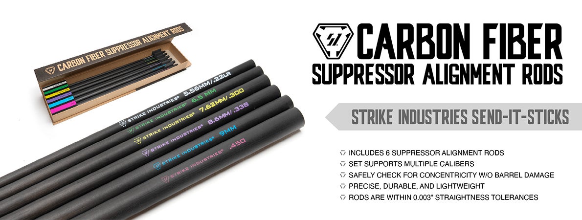 New Strike Carbon Fiber Suppressor Alignment Rods