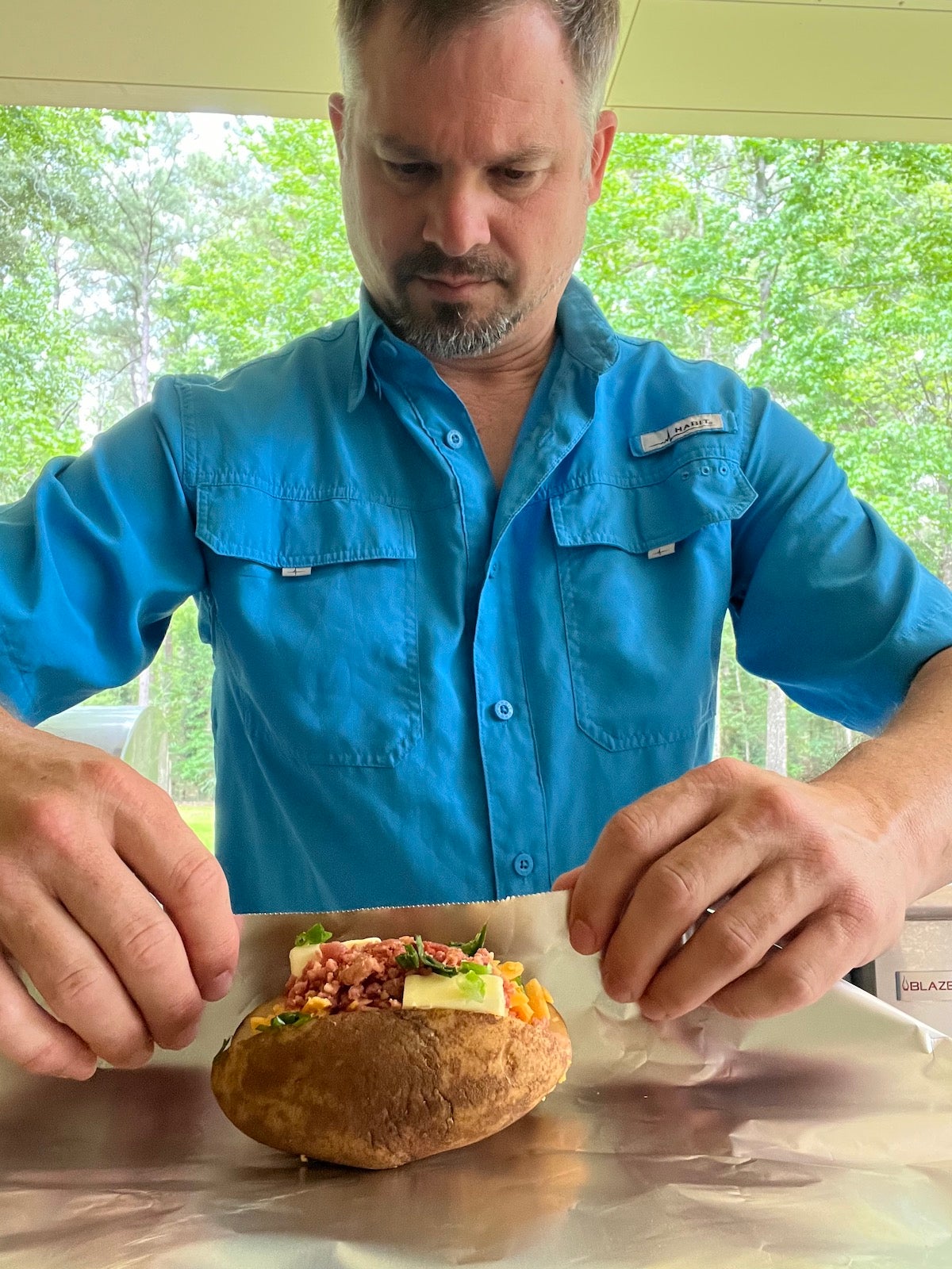 Campfire Recipe: Loaded Baked Potatoes - The Best You'll Ever Have!